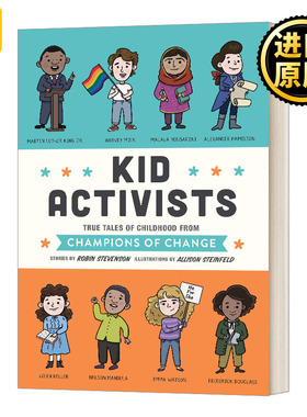Kid Activists 活动家童年趣事事 蓝思值960L 马丁路德金 海伦凯勒 英文原版