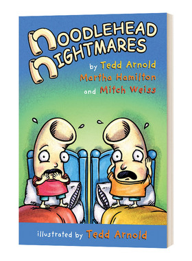 傻瓜面条头小子1 面条头的噩梦 英文原版 Noodlehead Nightmares 漫画绘本 和谐幽默 全彩漫画 英文版 Tedd Arnold 进口英语书籍