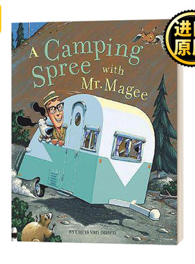 现货 Camping Spree with Mr Magee  与马吉先生的野营狂欢 儿童系列书籍 精装