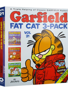 Garfield Fat Cat 3Pack #21 加菲猫漫画3本套装21 英文原版