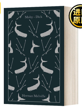 白鲸 企鹅布纹经典 精装 英文原版 Moby-Dick or The Whale 布面系列 Herman Melville 进口英语原版书籍