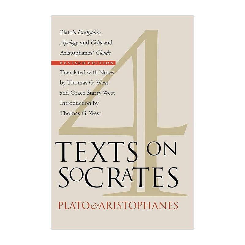 英文原版 Four Texts on Socrates 关于苏格拉底的四个文本 游叙弗伦篇 申辩篇 克里托篇 及阿里斯托芬的喜剧云 进口英语原版书籍