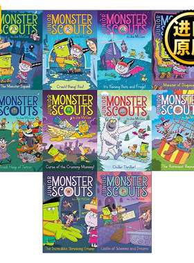 英文原版 The Junior Monster Scouts Tiny-But-Terrifying Collected Set 少年怪物童子军10册盒装 英文版 进口英语原版书籍