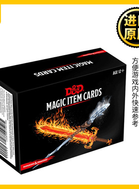 英文原版 Dungeons and Dragons Spellbook Cards Magic Items 龙与地下城魔法书卡 魔法物品 D&d配件 英文版 进口英语原版书籍
