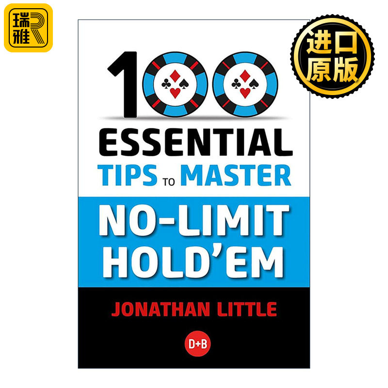 英文原版 100 Essential Tips to Master No-Limit Hold'em 无限额德州扑克制胜100诀 英文版 进口英语原版书籍