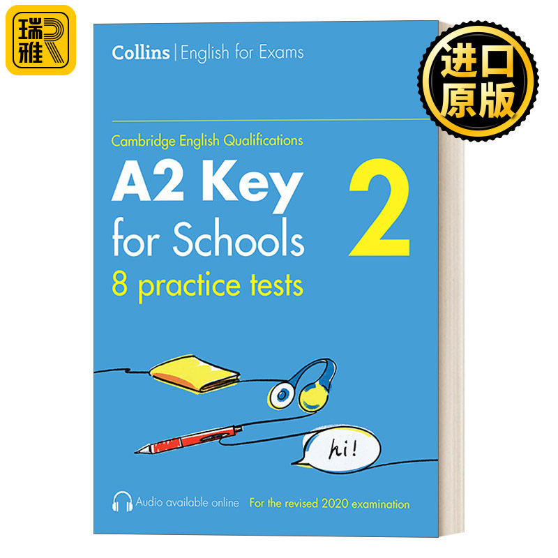 剑桥KET考试8套模拟题 第2辑 英文原版 Practice Tests for A2 Key For Schools Vol 2 英文版 Patrick McMahon 进口英语原版书籍