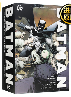精装 英文原版小说 Batman by Scott Snyder and Greg Capullo Omnibus Vol.1 新52蝙蝠侠完全收藏版1 DC漫画 英文版 进口英语书籍