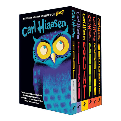 英文原版 Hiaasen 6-Book Paperback Boxed Set 拯救猫头鹰系列6册盒装 纽伯瑞奖作家 卡尔·希尔森经典畅销书 英文版 进口英语原
