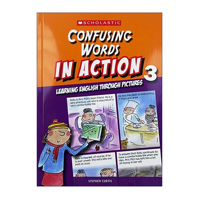 英文原版 Scholastic In Action Confusing Words 3 学乐画中画 易混淆词卷3 英文版 进口英语原版书籍