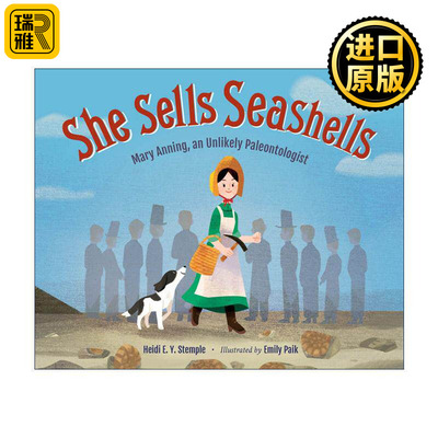 英文原版 She Sells Seashells 卖贝壳的小女孩 古生物学家玛丽·安宁传记 儿童精装科普绘本 英文版 进口英语原版书籍