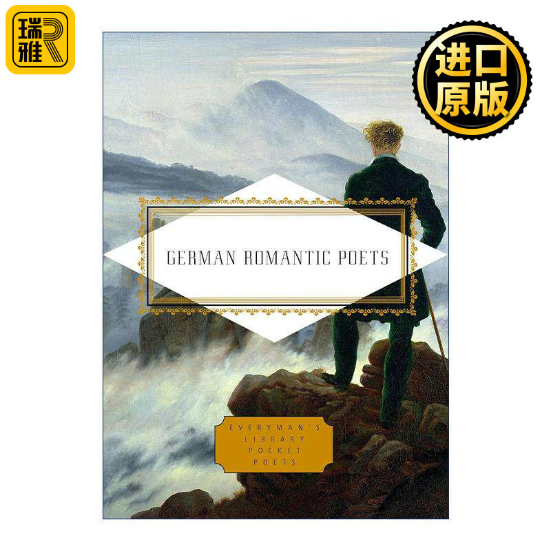 英文原版 German Romantic Poets 德国浪漫主义诗人 诗歌精选集 人人图书馆口袋诗人系列 歌德 席勒 精装 英文版进口英语原版书籍