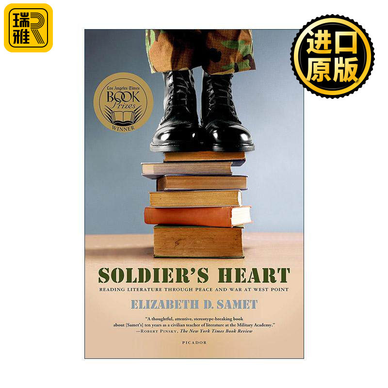 英文原版 Soldier's Heart 士兵的心 西方观点下的和平时期与战时文学阅读 洛杉矶时报书奖 英文版 进口英语原版书籍