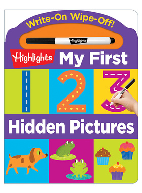 WriteOn WipeOff My First 123 Hidden Pictures 英文原版