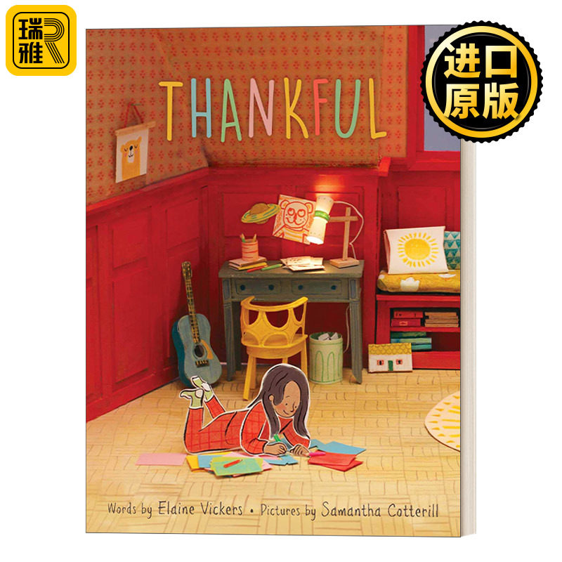 英文原版绘本 Thankful 感恩 精装绘本 英文版 Elaine Vickers 进口英语原版书籍