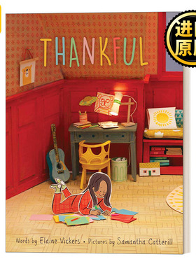 英文原版绘本 Thankful 感恩 精装绘本 英文版 Elaine Vickers 进口英语原版书籍