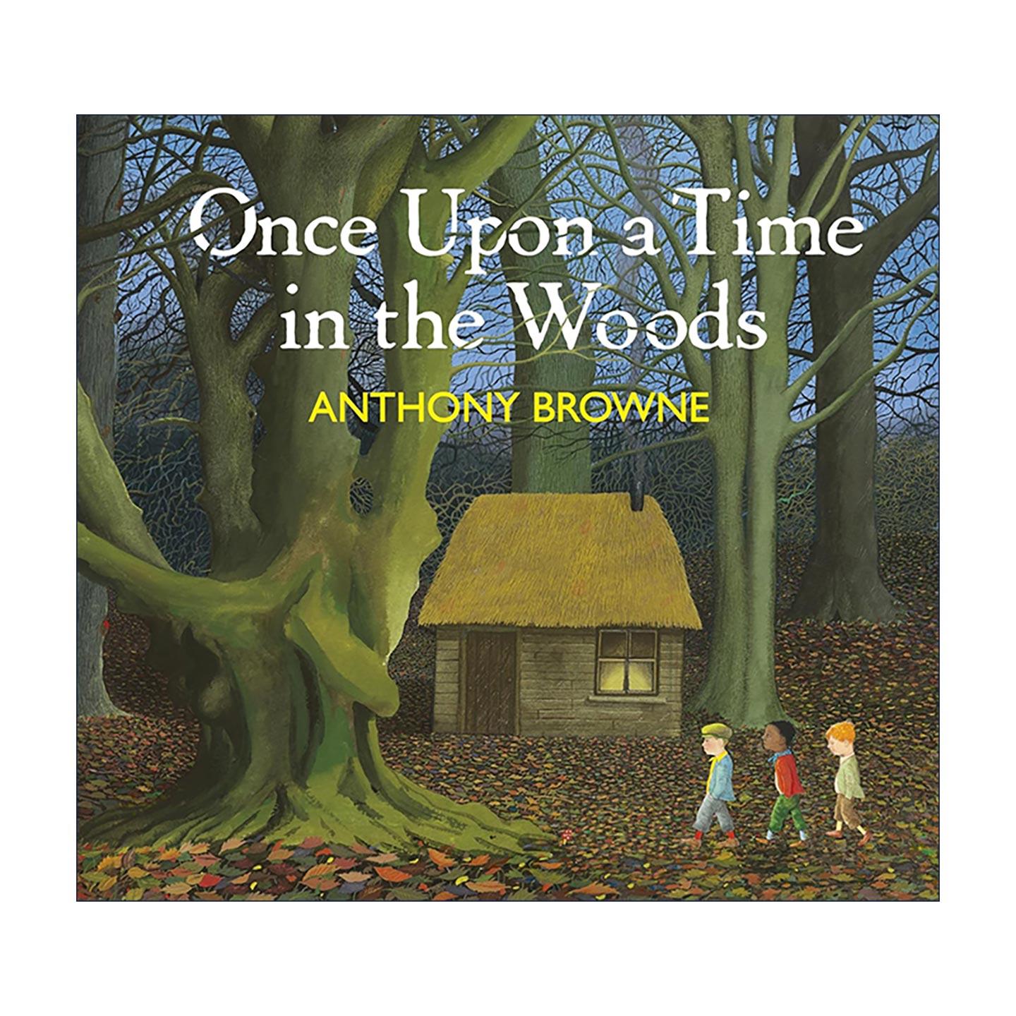 英文原版 Once Upon a Time in the Woods 森林里的故事 国际绘本大师安东尼布朗新作 精装大开本儿童绘本 童话寓言 社会情感学习