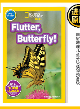National Geographic Kids Readers Prereader Flutter Butterfly 蝴蝶