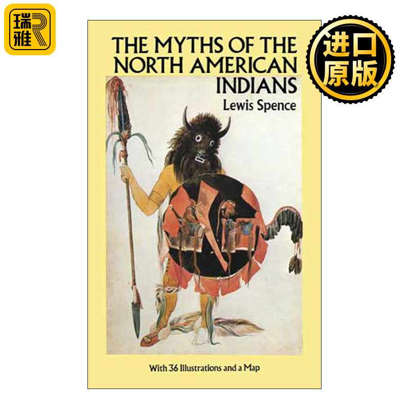 英文原版 The Myths of the North American Indians 北美印第安神话 Lewis Spence 英文版 进口英语原版书籍
