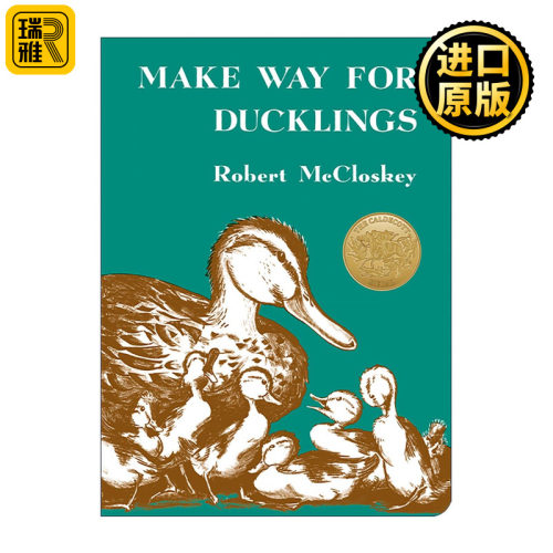 英文原版 Make Way for Ducklings 让路给小鸭子 凯迪克金奖 儿童经典绘本 纸板书 英文版 进口英语原版书籍