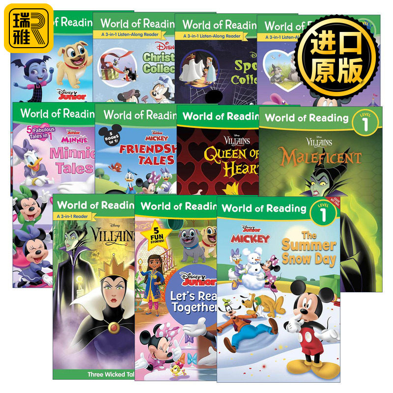 英文原版 World of Reading 迪斯尼阅读世界11册 分级读物 英文版 进口英语原版书籍