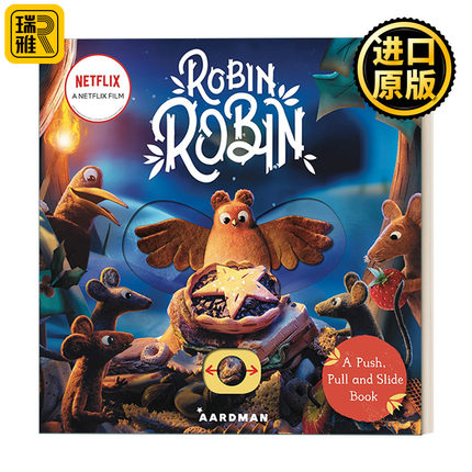 Robin Robin: A Push, Pull and Slide Book 小鸟罗宾推拉书 纸板书