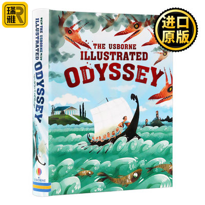 奥德赛 精装插图版 英文原版绘本 Illustrated Odyssey Usborne 尤斯伯恩 精装 儿童插图故事书 Homer 英文版进口英语课外阅读书籍