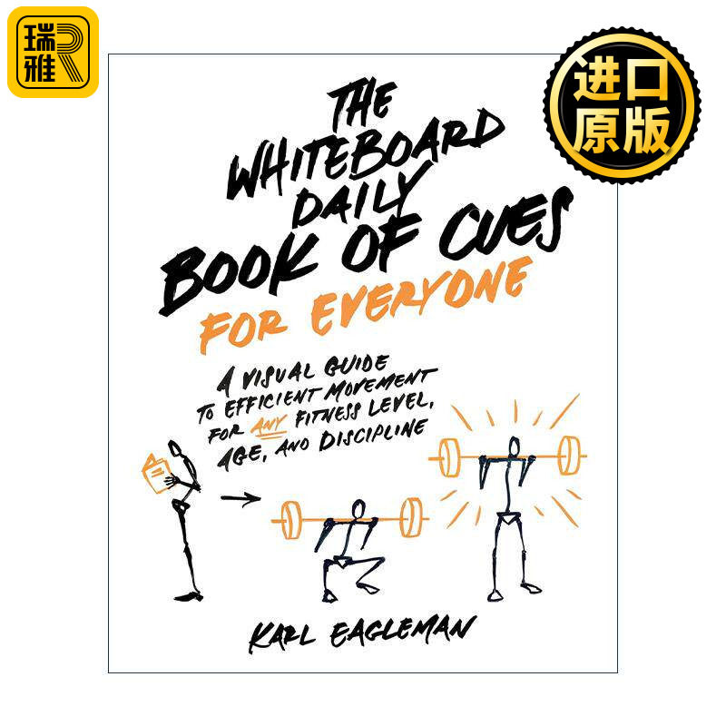 英文原版 The Whiteboard Daily Book of Cues for Everyone 每日白板训练计划书 适用于任何健身水平与年龄的高效运动视觉指南