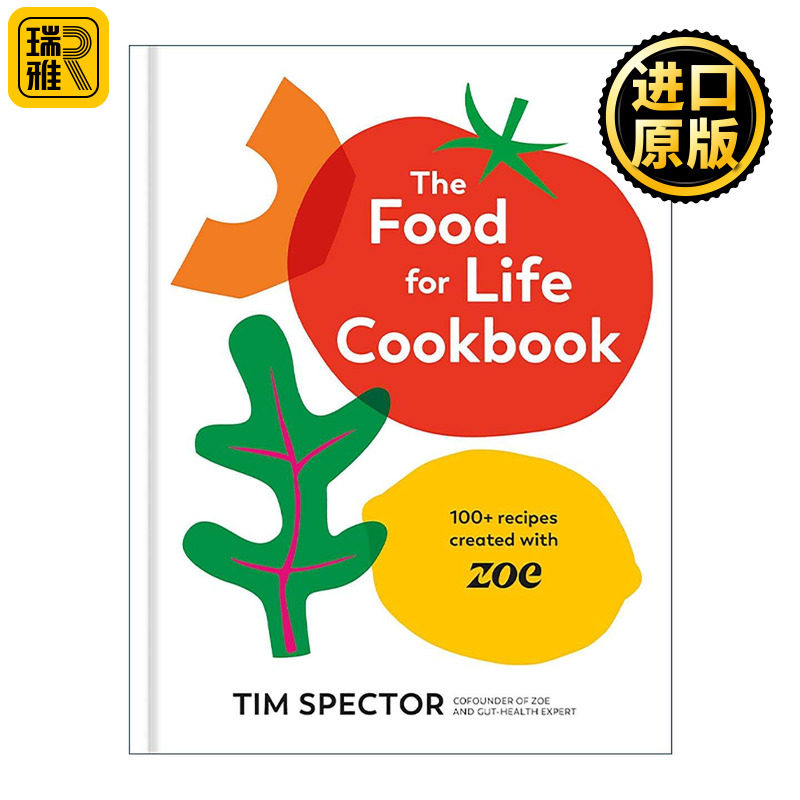 英文原版 The Food for Life Cookbook 更明智的食物选择食谱 美味健康素食 饮食的迷思作者蒂姆&middot;斯佩克特 精装 进口英语原版书籍