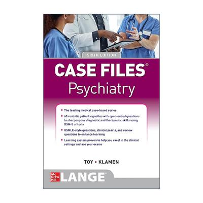 英文原版 Case Files Psychiatry 精神病学案例集 第6版 英文版 进口英语原版书籍