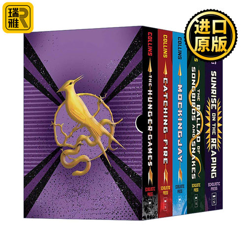 英文原版 Hunger Games 5 Book 饥饿游戏5册盒装 精装 英文版 进口英语原版书籍