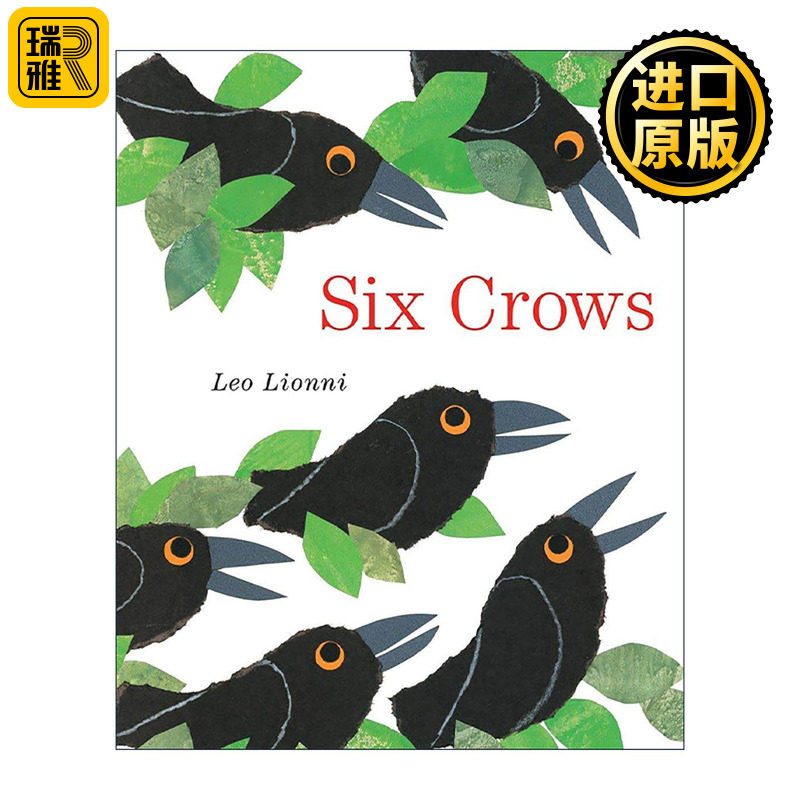 英文原版 Six Crows 六只乌鸦 儿童经典精装绘本 凯迪克奖得主李欧·李奥尼 英文版 进口英语原版书籍