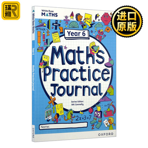 英文原版 White Rose Maths Practice Journal Year6 牛津白玫瑰数学家庭练习册 国际双语学校 英文版 进口英语原版书籍