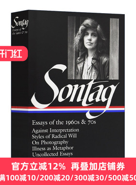 英文原版 Susan Sontag Essays of the 1960s and 70s (LOA #246) 苏珊·桑塔格 20世纪60年代和70年代的散文 精装  进口英语原版
