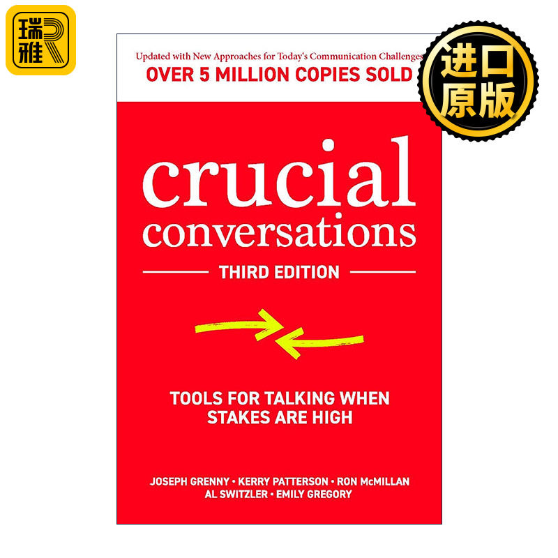 英文原版 Crucial Conversations 关键对话 如何高效能沟通 第3版 英文版 进口英语原版书籍