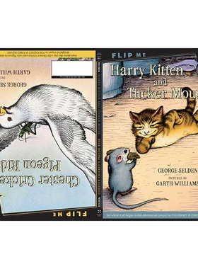 哈利小猫和塔克老鼠 蟋蟀的骑鸽之旅 二合一 英文原版 Harry Kitten And Tucker Mouse 英文版 George Selden 进口英语原版书籍