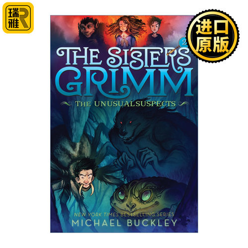 英文原版 The Unusual Suspects The Sisters Grimm 02 不寻常的嫌疑人 格林姐妹系列02 十周年纪念版 儿童奇幻童话推理小说