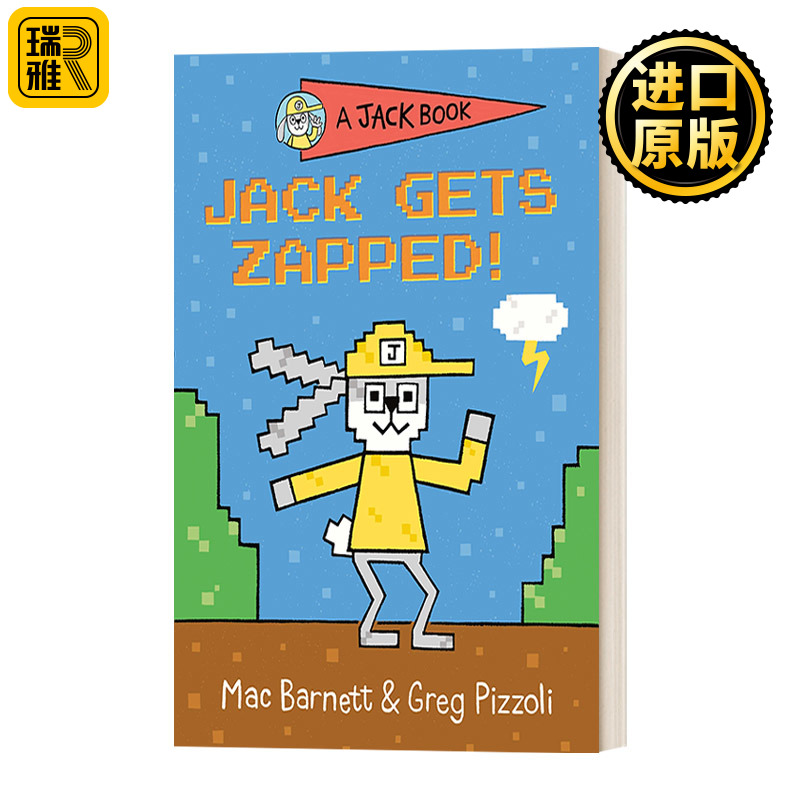 A Jack Book 08: Jack Gets Zapped! 兔子杰克之书系列8：杰克被电击了！ 4-8岁儿童精装章节桥梁书故事绘本 幽默笑话 Mac Barnett