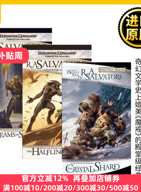 英文原版小说 The Legend of Drizzt Icewind Dale Trilogy 龙与地下城 崔斯特传奇 冰风谷三部曲 Dungeons and Dragons英语书籍