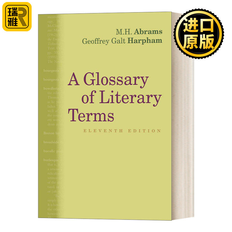 英美文学术语词典 第11版 英文原版 A Glossary of Literary Terms 艾布拉姆斯 Abrams 主编 英文版 进口英语原版书籍字典辞典