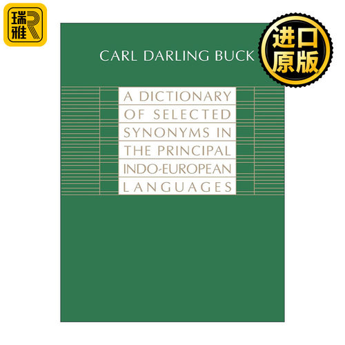 英文原版 A Dictionary of Selected Synonyms in the Principal Indo-European Languages 印欧主要语言精选同义词词典 进口书籍