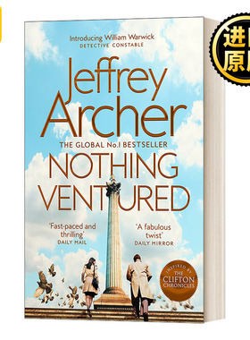 英文原版小说 Nothing Ventured 无事冒险 William Warwick Novels 1 英文版 Jeffrey Archer  进口英语原版书籍