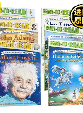 准备阅读系列 美国著名人物6册套装 Childhood of Famous Americans Ready to Read 1  英文原版 进口儿童英语启蒙故事绘本