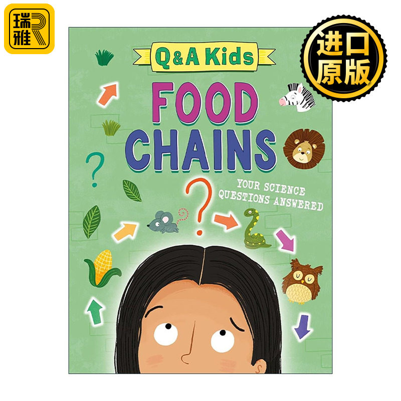 英文原版 Q and A Kids Food Chains 儿童问答 食物链 儿童科普百科绘本精装 英文版 进口英语原版书籍