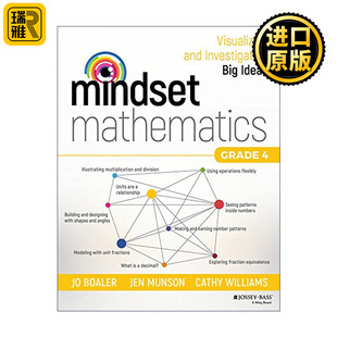 英文原版 Mindset Mathematics Grade 4 思维数学 可视化和研究大观念 四年级 斯坦福大学教授Jo Boaler 英文版 进口英语原版书籍