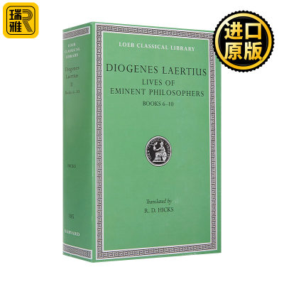 Lives of Eminent Philosophers Volume II 2 6-10 英文原版