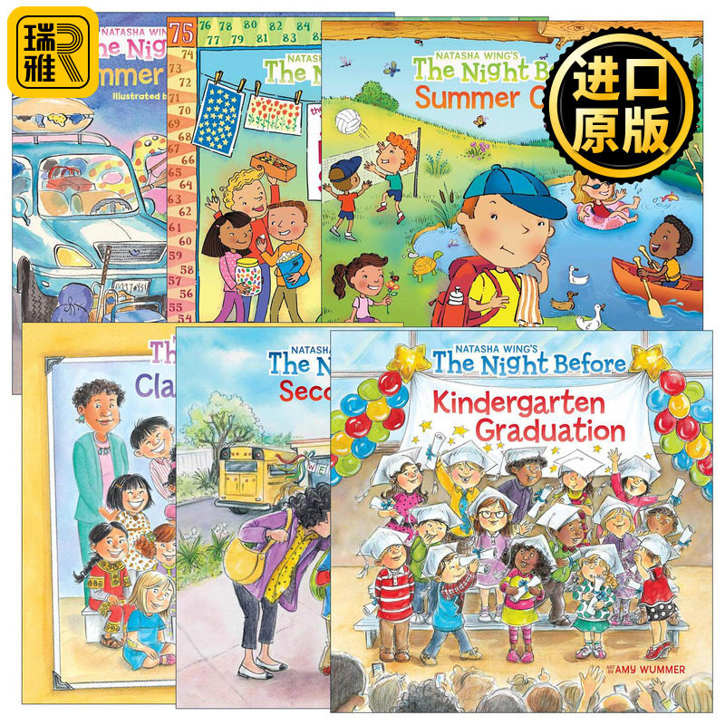 英文原版 The Night Before 前一晚校园生活主题系列6册 儿童绘本 Natasha Wing 幼儿园毕业/班级照相日 英文版 进口英语原版书籍