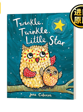 Twinkle, Twinkle, Little Star (Jane Cabrera's Story Time) 一闪一闪亮晶晶 1-3岁幼儿童谣儿歌绘本 纸板书
