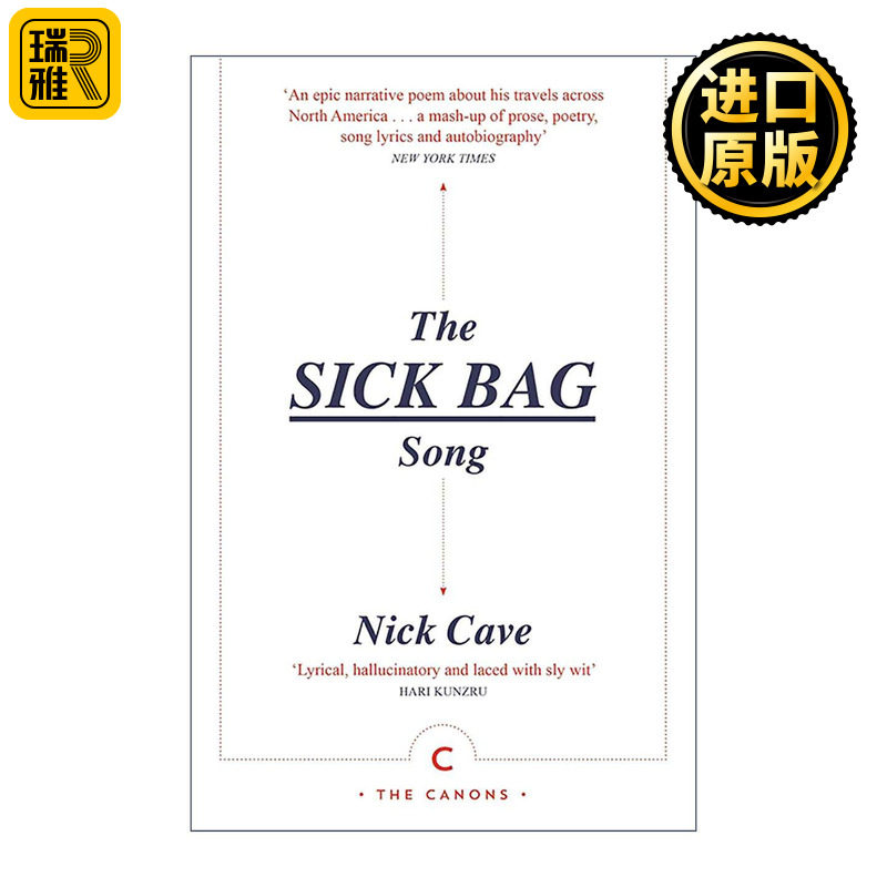英文原版 The Sick Bag Song 呕吐袋之歌 尼克·凯夫 Nick Cave & The Bad Seeds 音乐回忆录 英文版 进口英语原版书籍