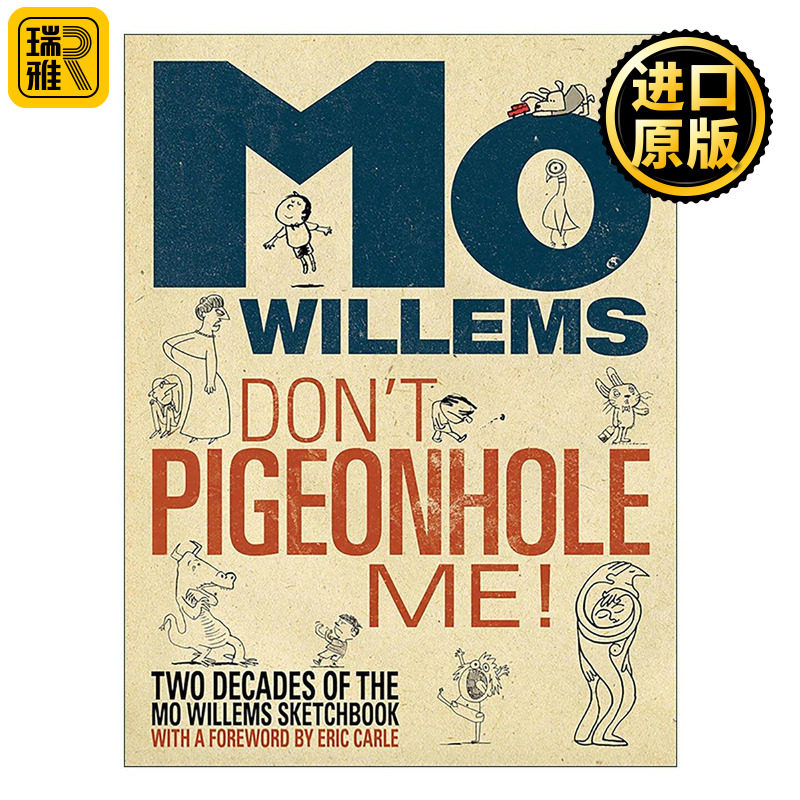 英文原版 Don't Pigeonhole Me 不要把我归类 莫·威廉斯速写本 灵感源泉收集册 精装插画艺术图册 英文版 进口英语原版书籍
