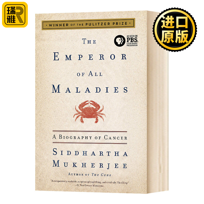 众病之王 癌症传 英文原版 The Emperor of All Maladies A Biography of Cancer 悉达多穆克吉 The Gene基因传作者 进口英语书籍